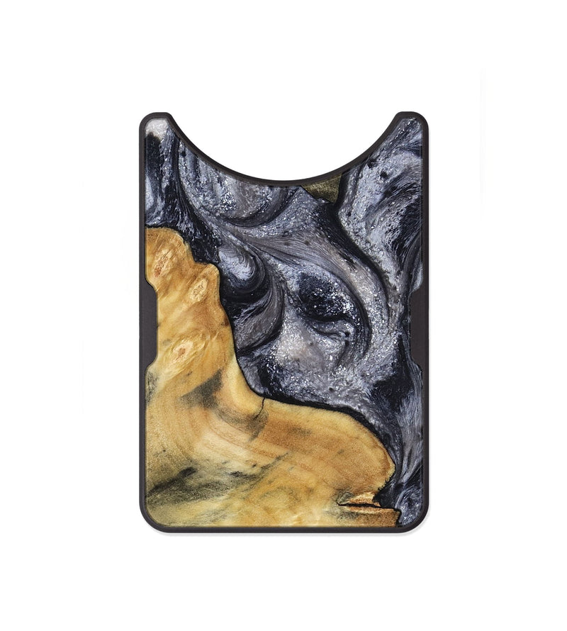 Alloy Wood Wallet - Elnora (Black & White, 799143)