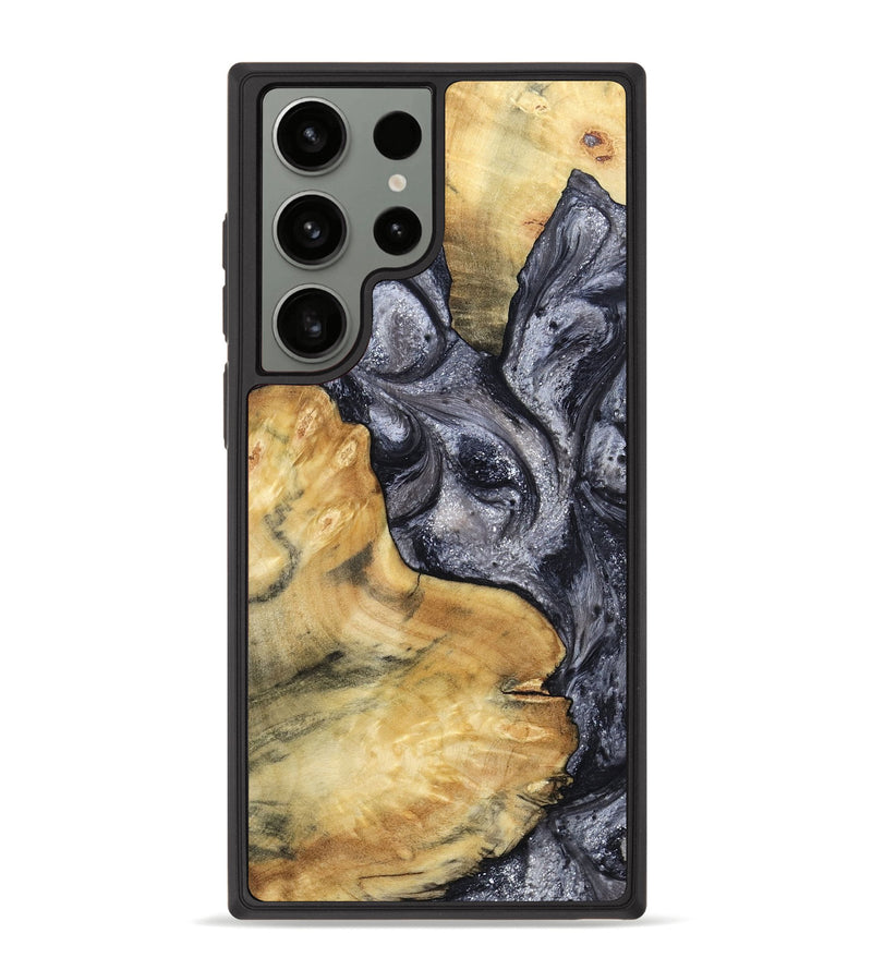 Galaxy S23 Ultra Wood Phone Case - Elnora (Black & White, 799143)