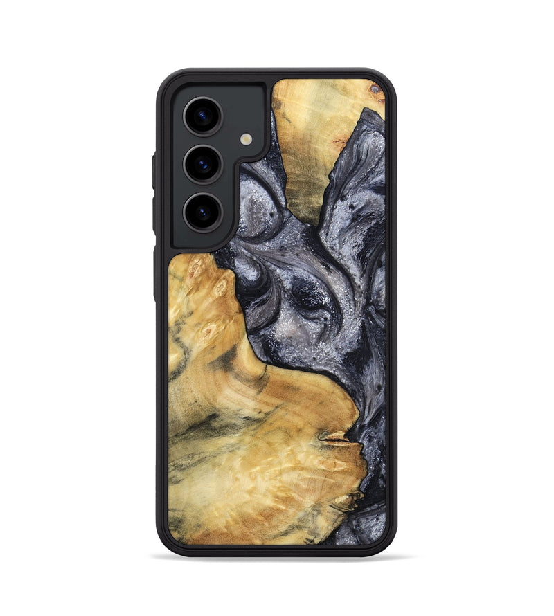 Galaxy S24 Wood Phone Case - Elnora (Black & White, 799143)