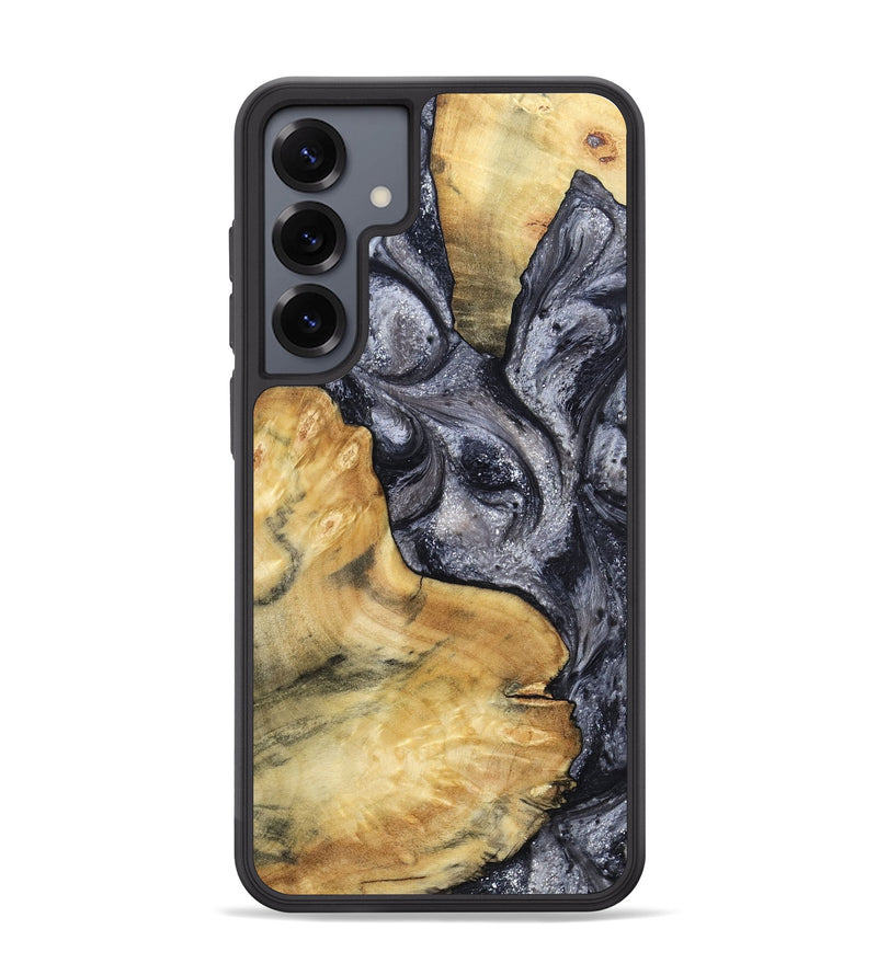 Galaxy S25 Plus Wood Phone Case - Elnora (Black & White, 799143)