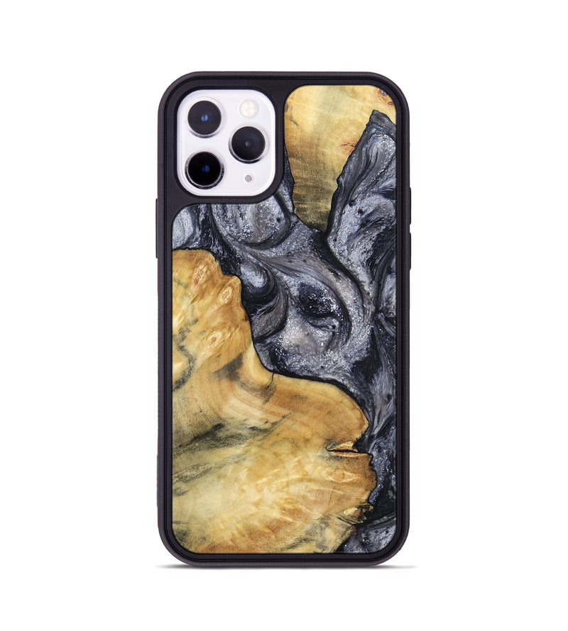 iPhone 11 Pro Wood Phone Case - Elnora (Black & White, 799143)