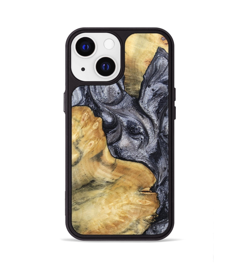 iPhone 13 Wood Phone Case - Elnora (Black & White, 799143)