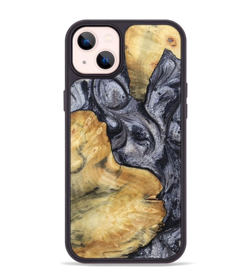 iPhone 14 Plus Wood Phone Case - Elnora (Black & White, 799143)