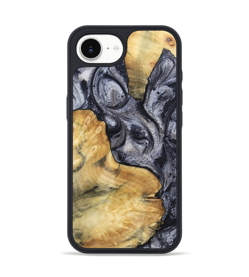 iPhone 16e Wood Phone Case - Elnora (Black & White, 799143)