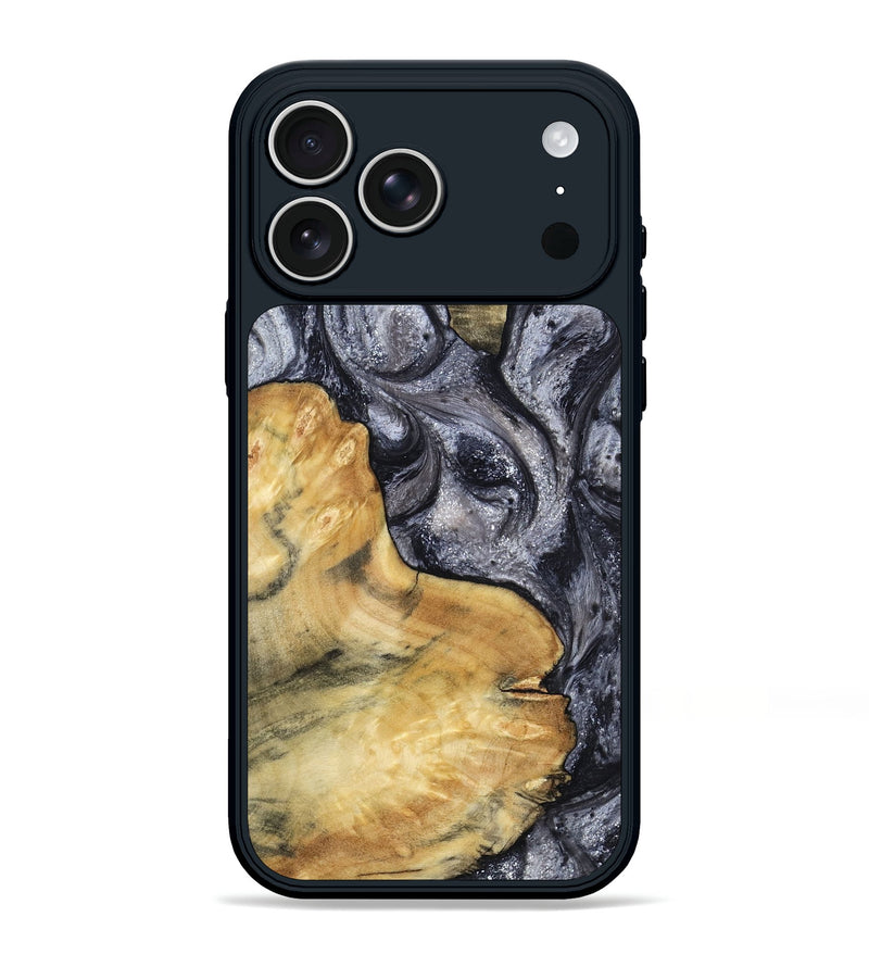 iPhone 17 Pro Max Wood Phone Case - Elnora (Black & White, 799143)
