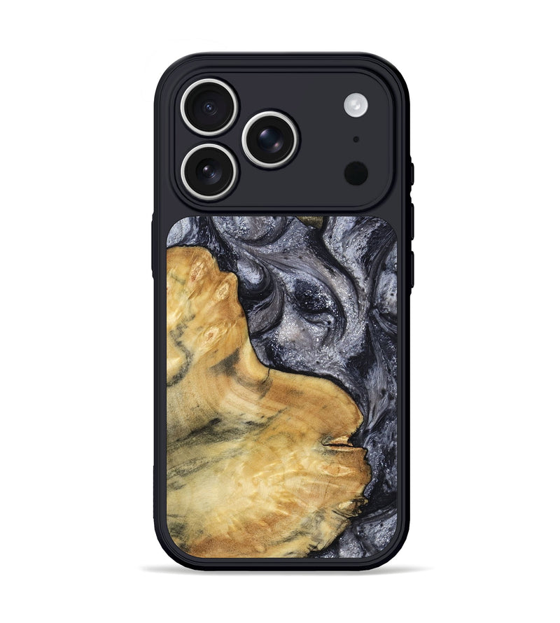 iPhone 17 Pro Wood Phone Case - Elnora (Black & White, 799143)