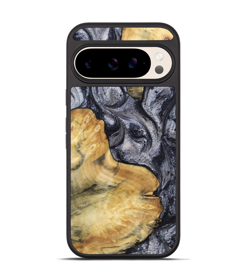 Pixel 10 Wood Phone Case - Elnora (Black & White, 799143)