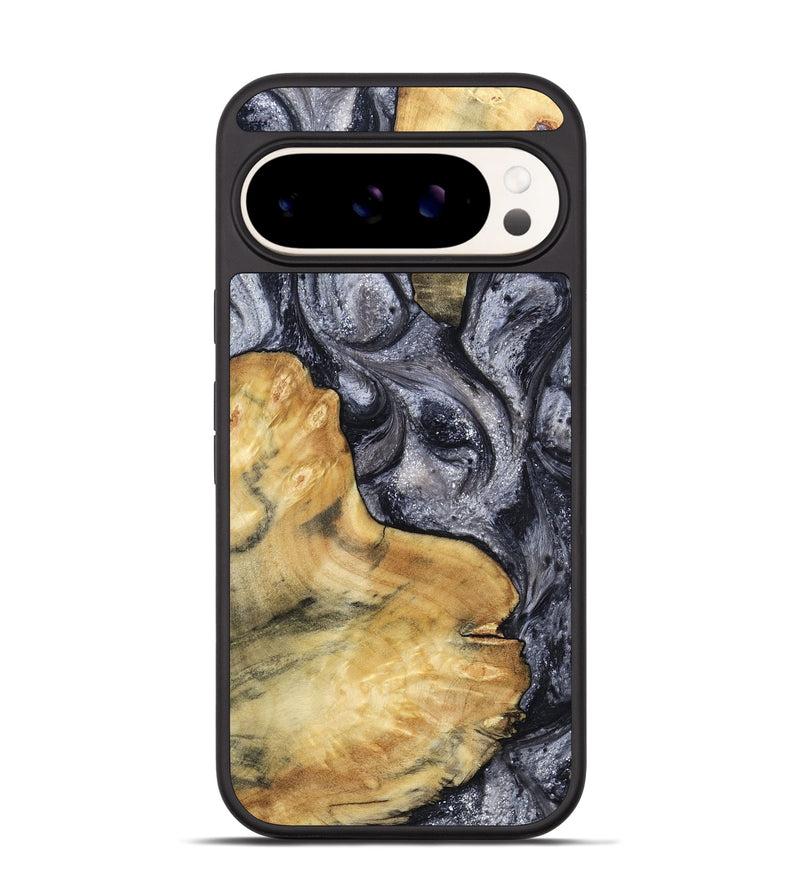 Pixel 9 Pro Wood Phone Case - Elnora (Black & White, 799143)