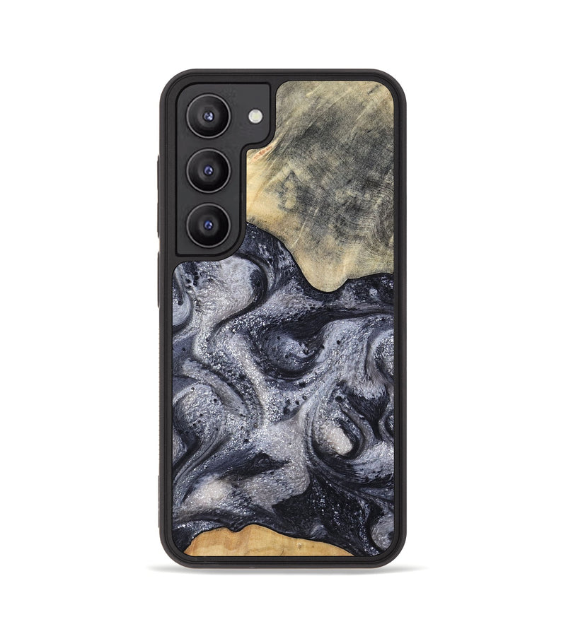 Galaxy S23 Wood Phone Case - Jaden (Black & White, 799144)