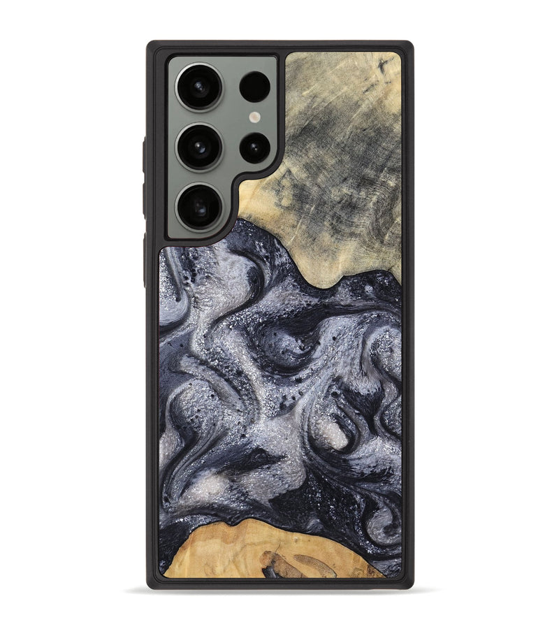 Galaxy S23 Ultra Wood Phone Case - Jaden (Black & White, 799144)