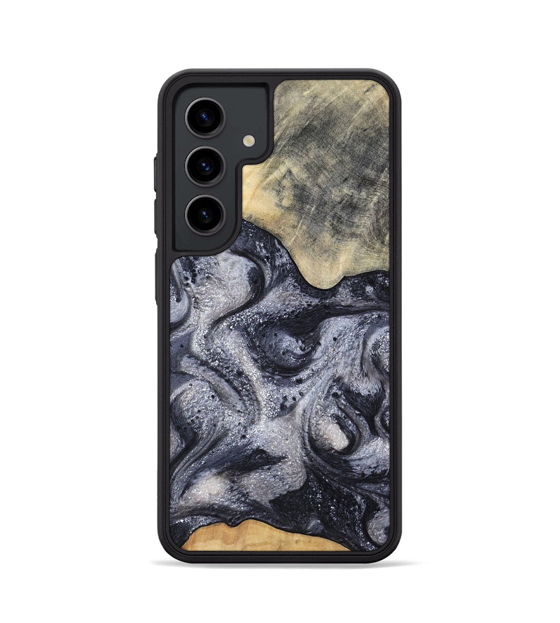 Galaxy S24 Wood Phone Case - Jaden (Black & White, 799144)