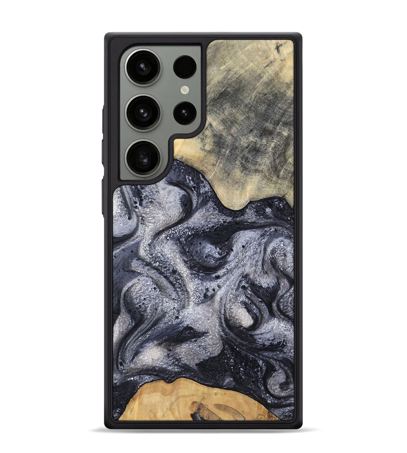 Galaxy S24 Ultra Wood Phone Case - Jaden (Black & White, 799144)