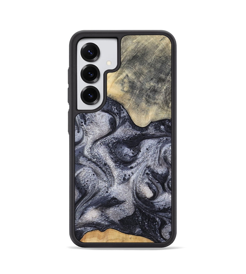 Galaxy S25 Wood Phone Case - Jaden (Black & White, 799144)