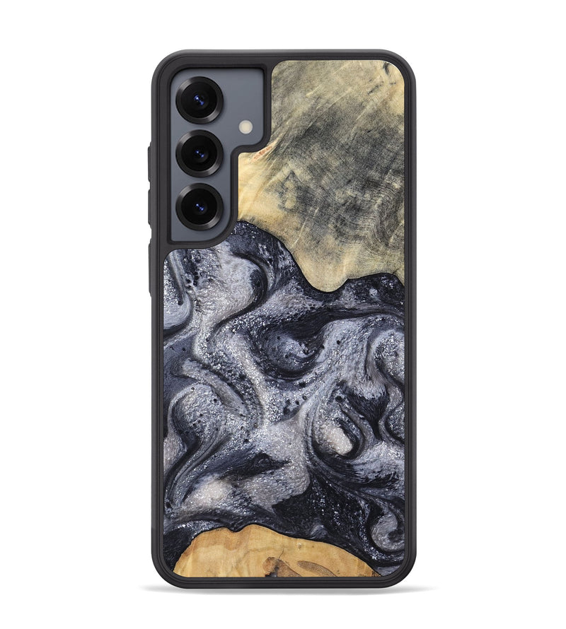 Galaxy S25 Plus Wood Phone Case - Jaden (Black & White, 799144)