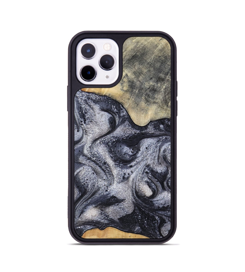 iPhone 11 Pro Wood Phone Case - Jaden (Black & White, 799144)