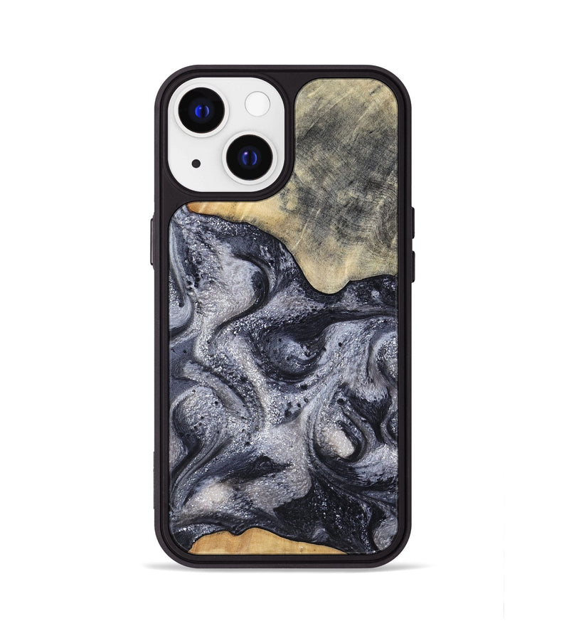 iPhone 13 Wood Phone Case - Jaden (Black & White, 799144)