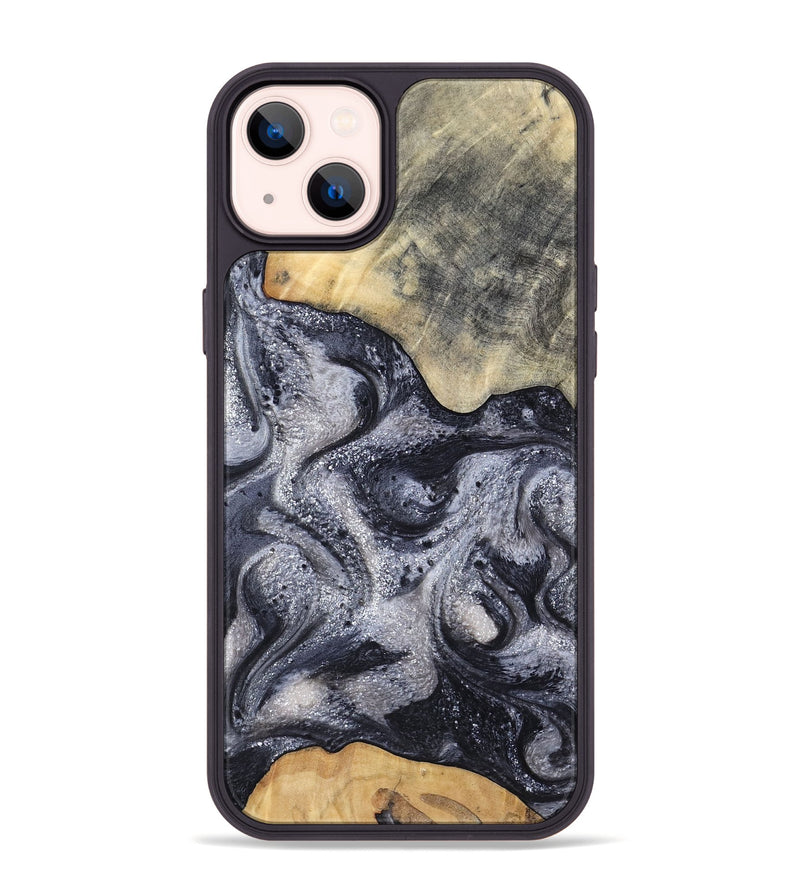 iPhone 14 Plus Wood Phone Case - Jaden (Black & White, 799144)