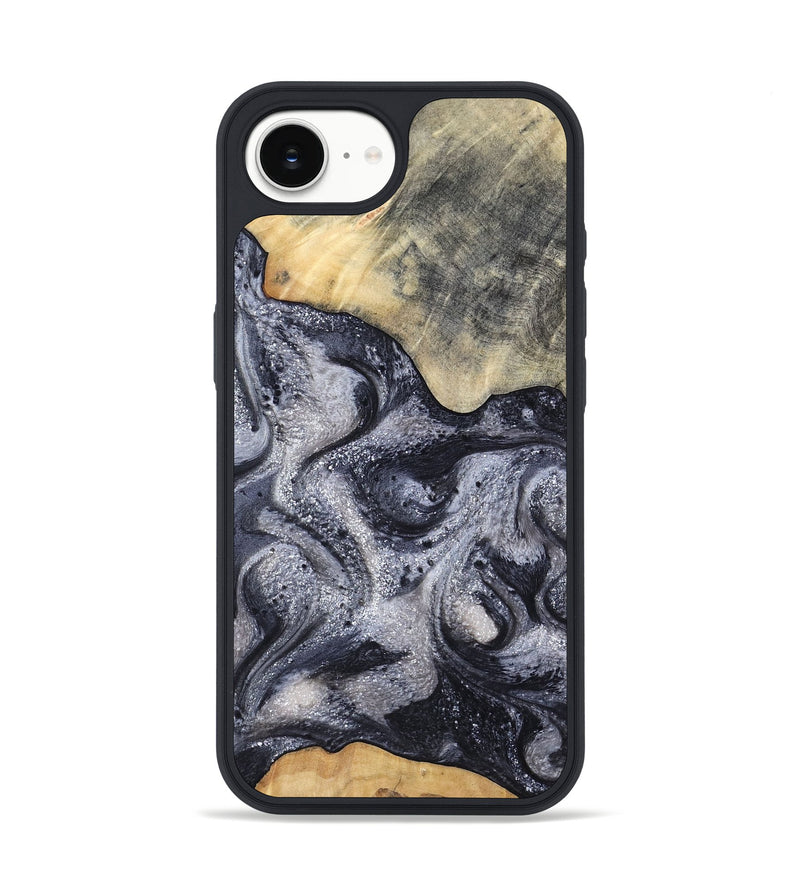 iPhone 16e Wood Phone Case - Jaden (Black & White, 799144)