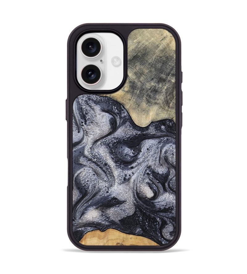 iPhone 17 Wood Phone Case - Jaden (Black & White, 799144)
