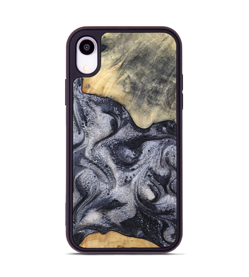 iPhone Xr Wood Phone Case - Jaden (Black & White, 799144)