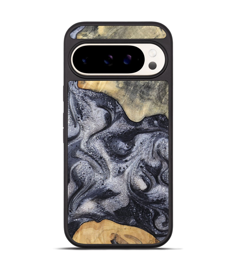 Pixel 9 Pro Wood Phone Case - Jaden (Black & White, 799144)