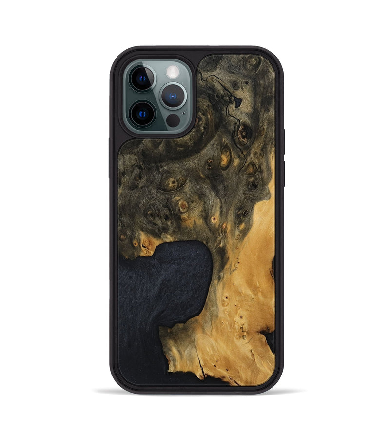 iPhone 12 Pro Wood Phone Case - Jeffry (Wood Burl, 799145)