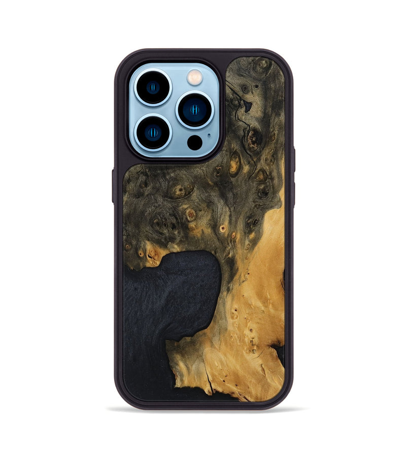 iPhone 14 Pro Wood Phone Case - Jeffry (Wood Burl, 799145)