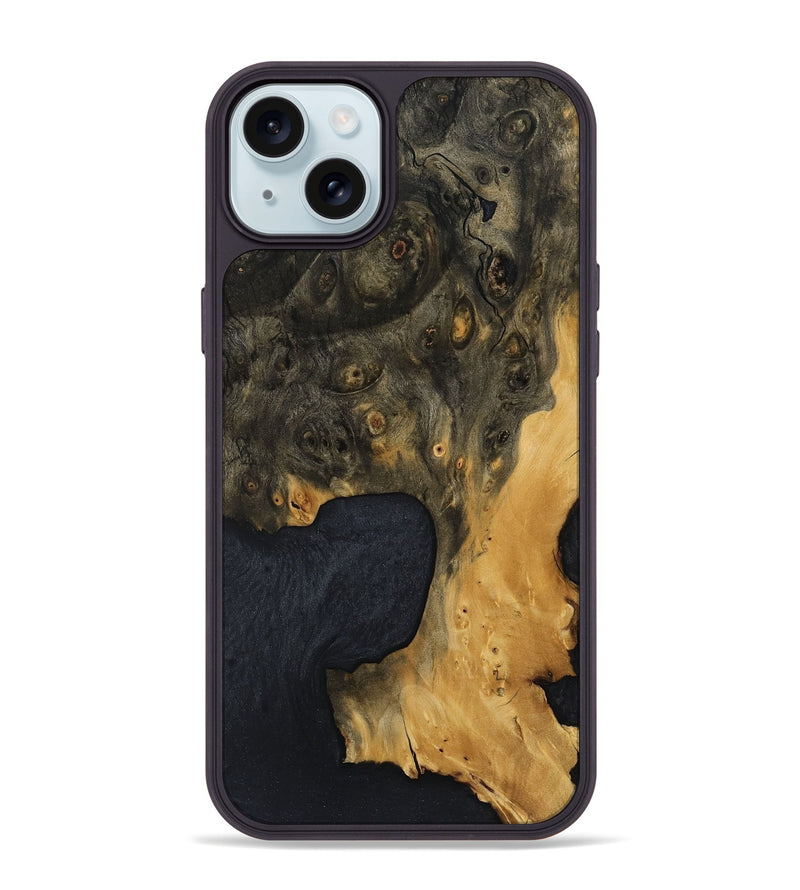 iPhone 15 Plus Wood Phone Case - Jeffry (Wood Burl, 799145)