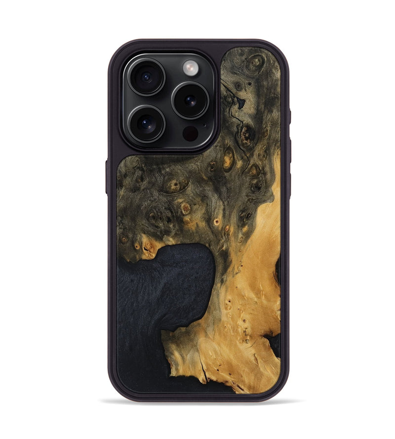 iPhone 15 Pro Wood Phone Case - Jeffry (Wood Burl, 799145)