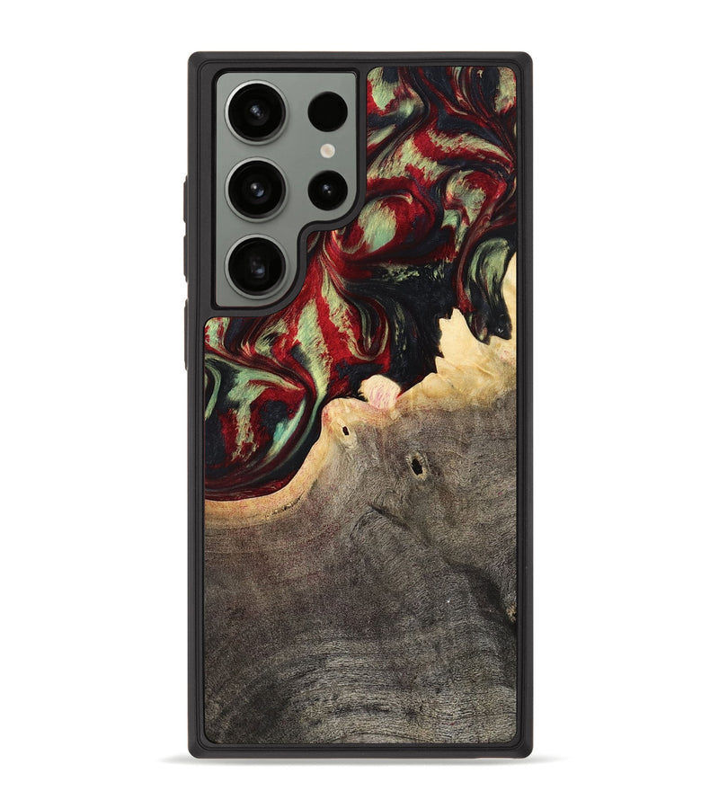 Galaxy S23 Ultra Wood Phone Case - Valerie (Red, 799149)