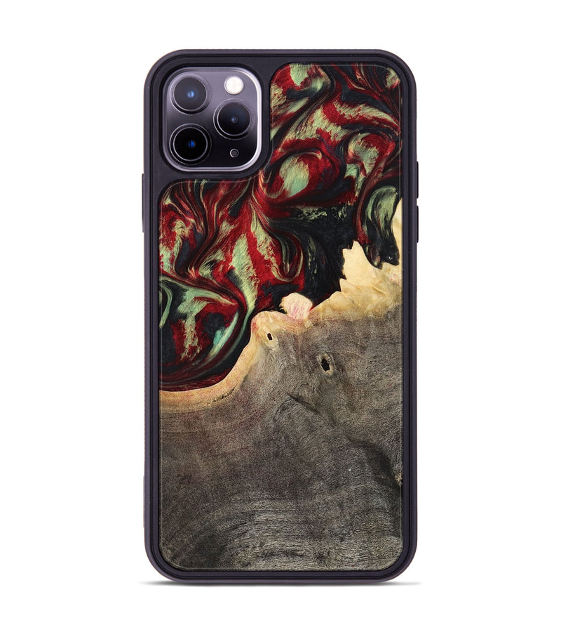iPhone 11 Pro Max Wood Phone Case - Valerie (Red, 799149)