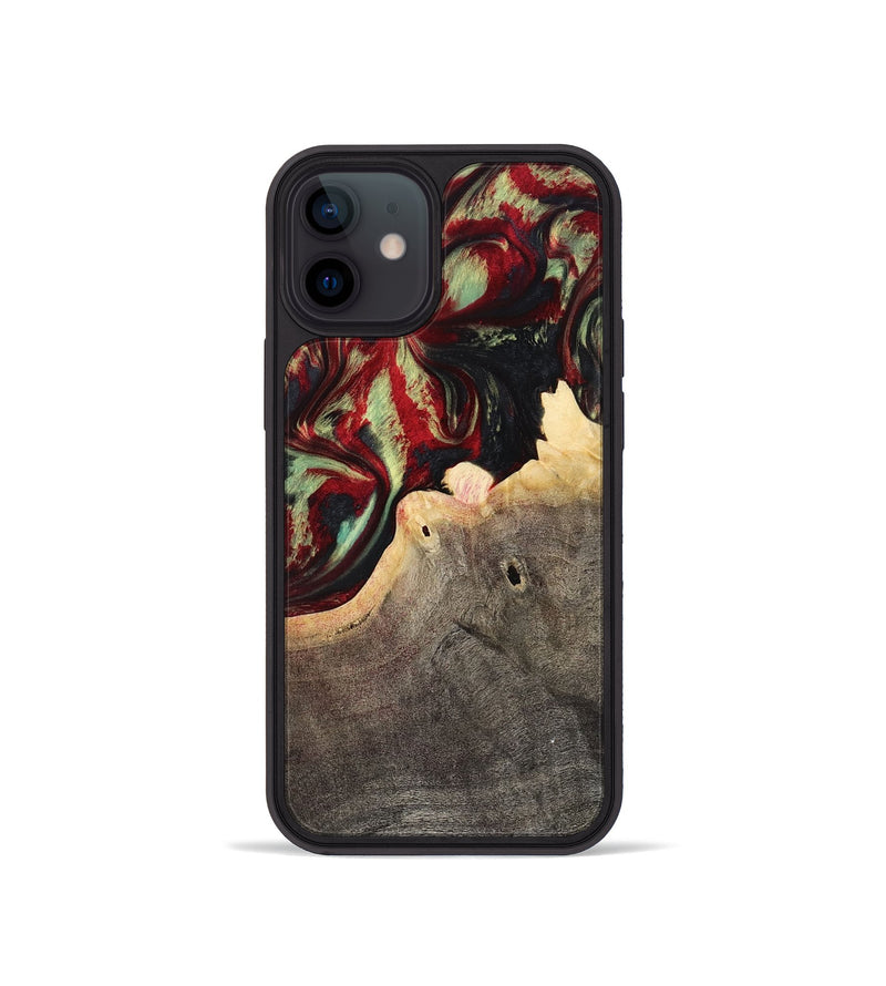 iPhone 12 mini Wood Phone Case - Valerie (Red, 799149)