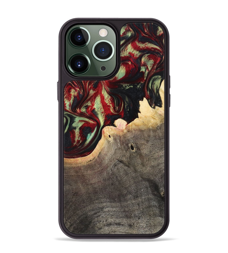 iPhone 13 Pro Max Wood Phone Case - Valerie (Red, 799149)