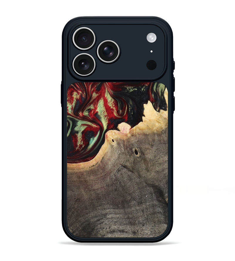 iPhone 17 Pro Max Wood Phone Case - Valerie (Red, 799149)