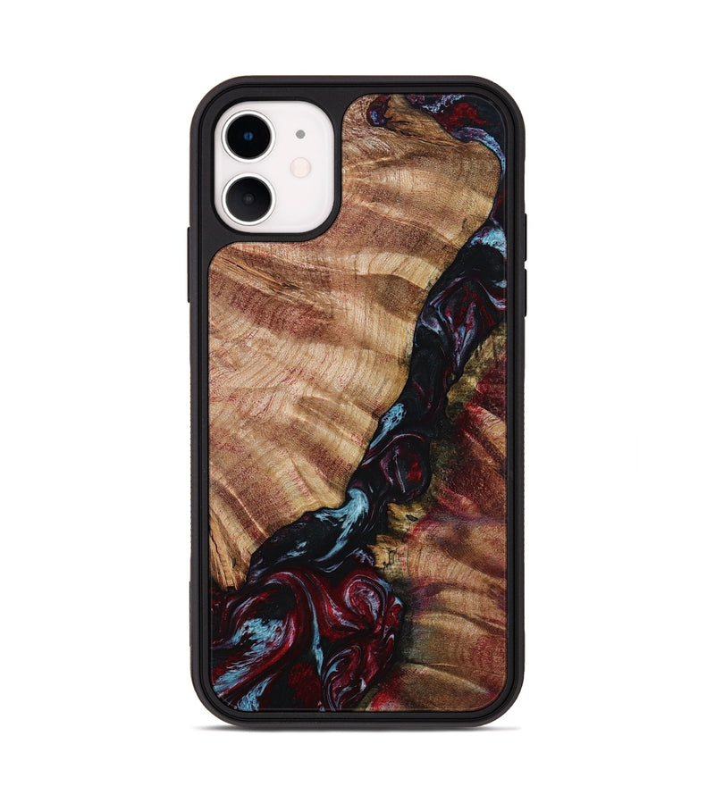 iPhone 11 Wood Phone Case - Bernie (Red, 799150)