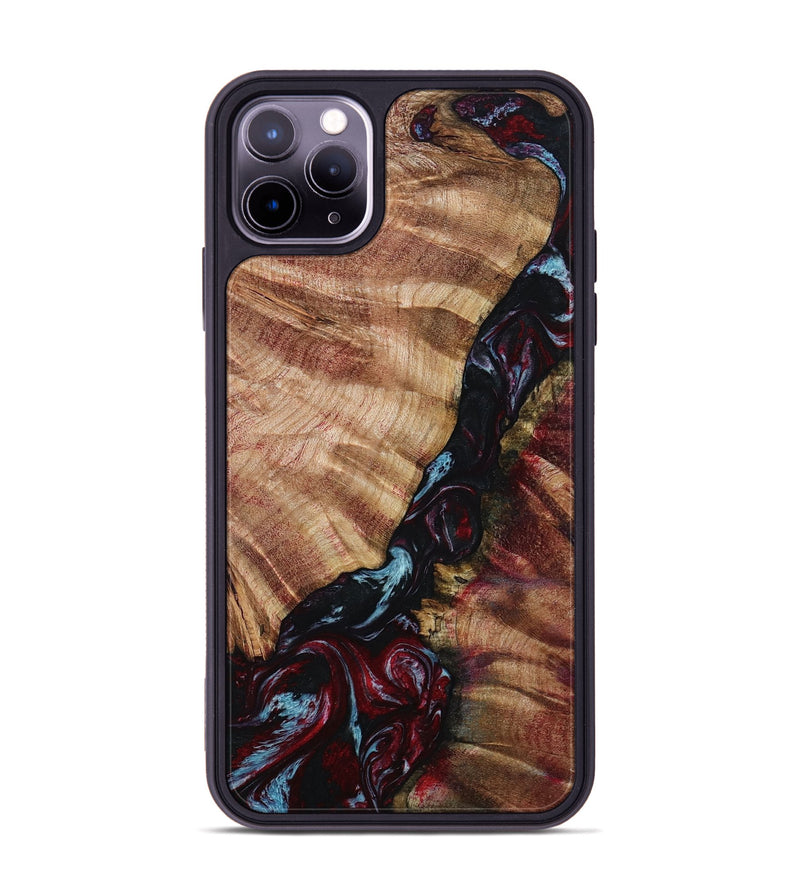 iPhone 11 Pro Max Wood Phone Case - Bernie (Red, 799150)