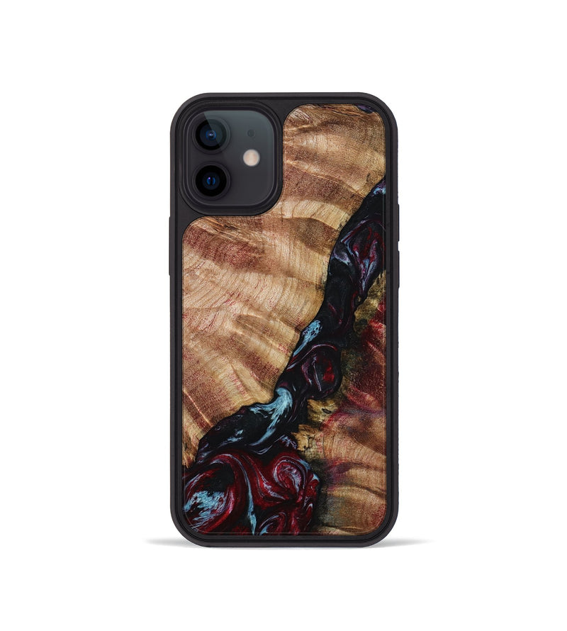 iPhone 12 mini Wood Phone Case - Bernie (Red, 799150)