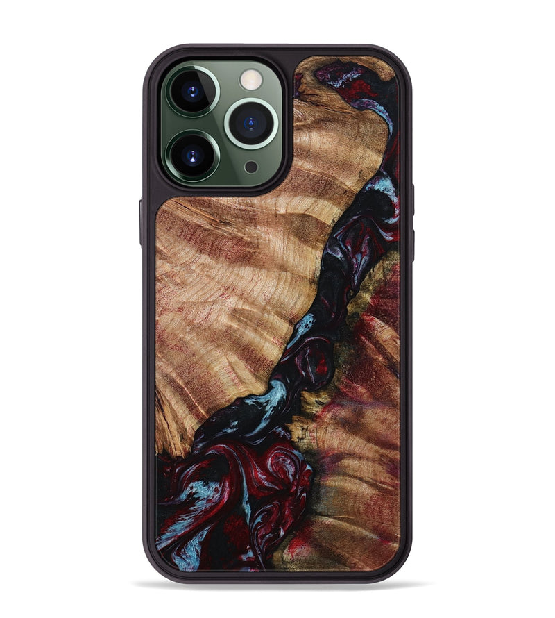 iPhone 13 Pro Max Wood Phone Case - Bernie (Red, 799150)