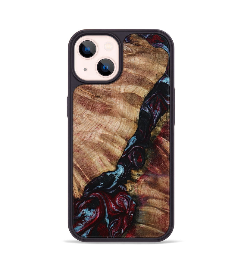 iPhone 14 Wood Phone Case - Bernie (Red, 799150)