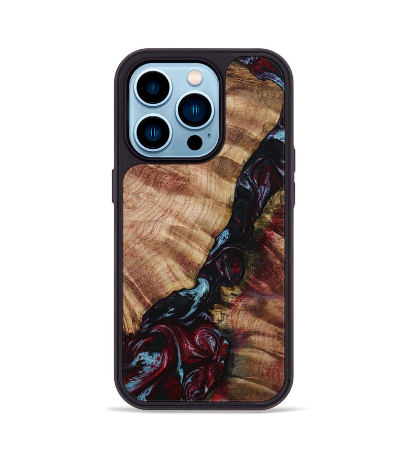 iPhone 14 Pro Wood Phone Case - Bernie (Red, 799150)