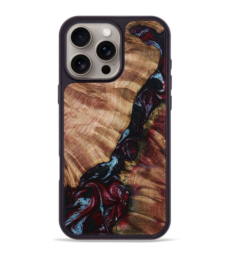 iPhone 16 Pro Max Wood Phone Case - Bernie (Red, 799150)