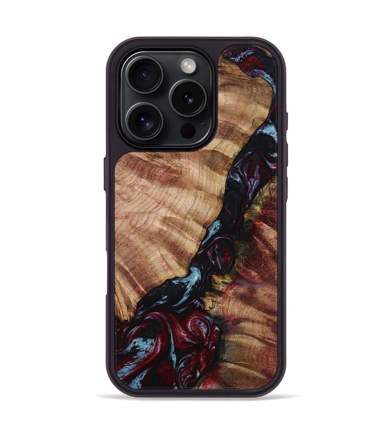 iPhone 16 Pro Wood Phone Case - Bernie (Red, 799150)