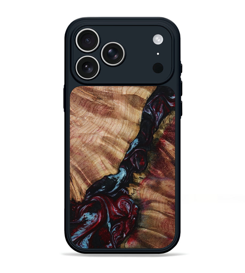 iPhone 17 Pro Max Wood Phone Case - Bernie (Red, 799150)