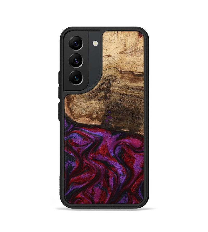 Galaxy S22 Wood Phone Case - Delia (Red, 799151)