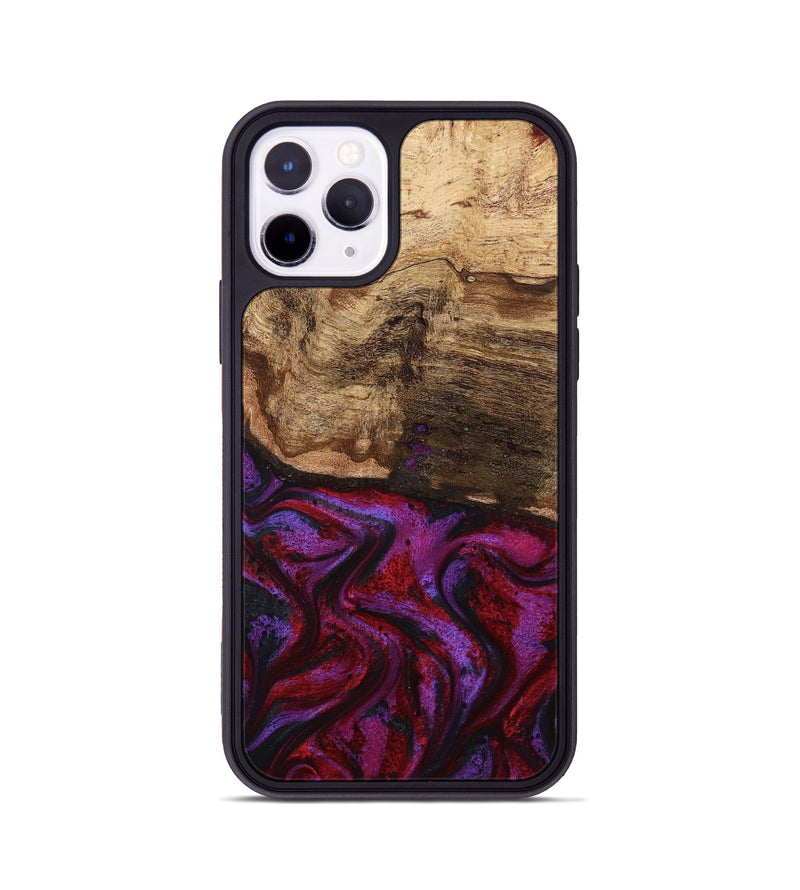 iPhone 11 Pro Wood Phone Case - Delia (Red, 799151)