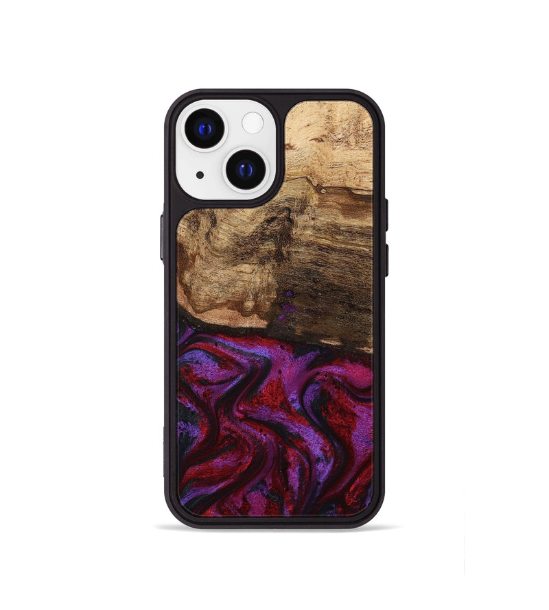 iPhone 13 mini Wood Phone Case - Delia (Red, 799151)