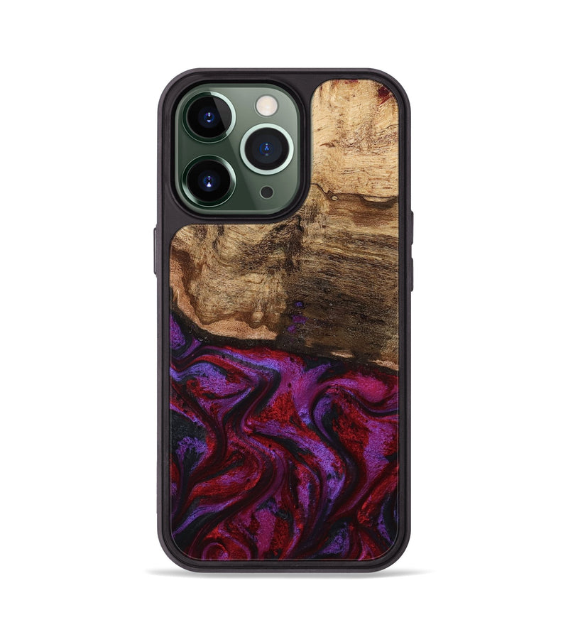 iPhone 13 Pro Wood Phone Case - Delia (Red, 799151)
