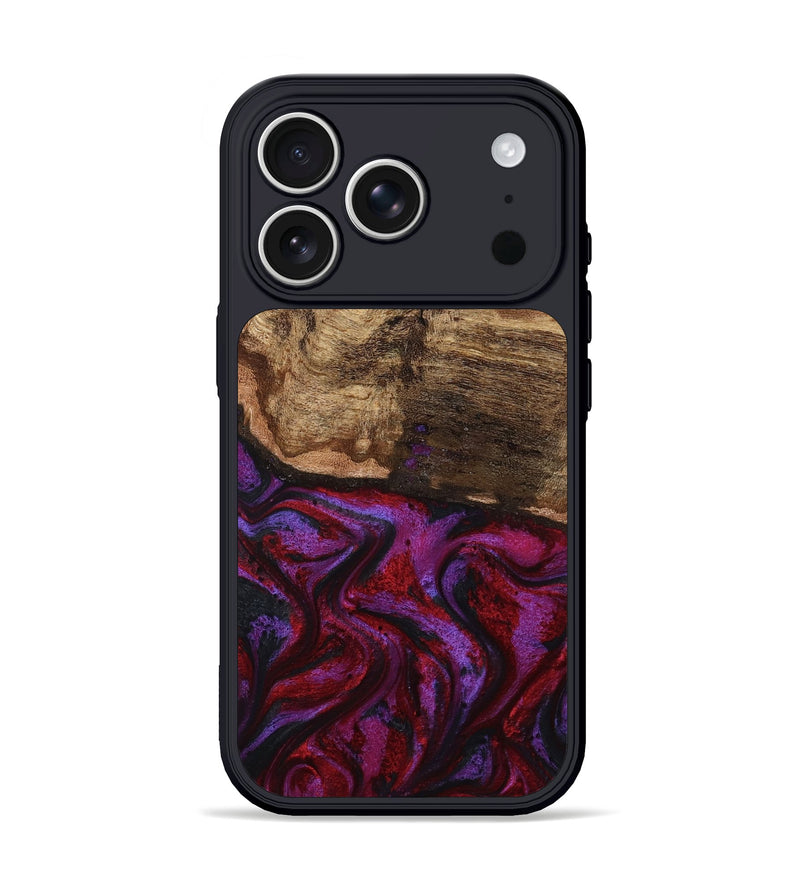 iPhone 17 Pro Wood Phone Case - Delia (Red, 799151)
