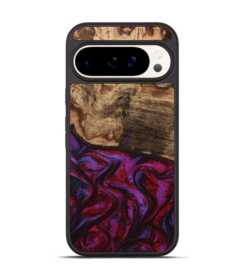 Pixel 9 Pro Wood Phone Case - Delia (Red, 799151)