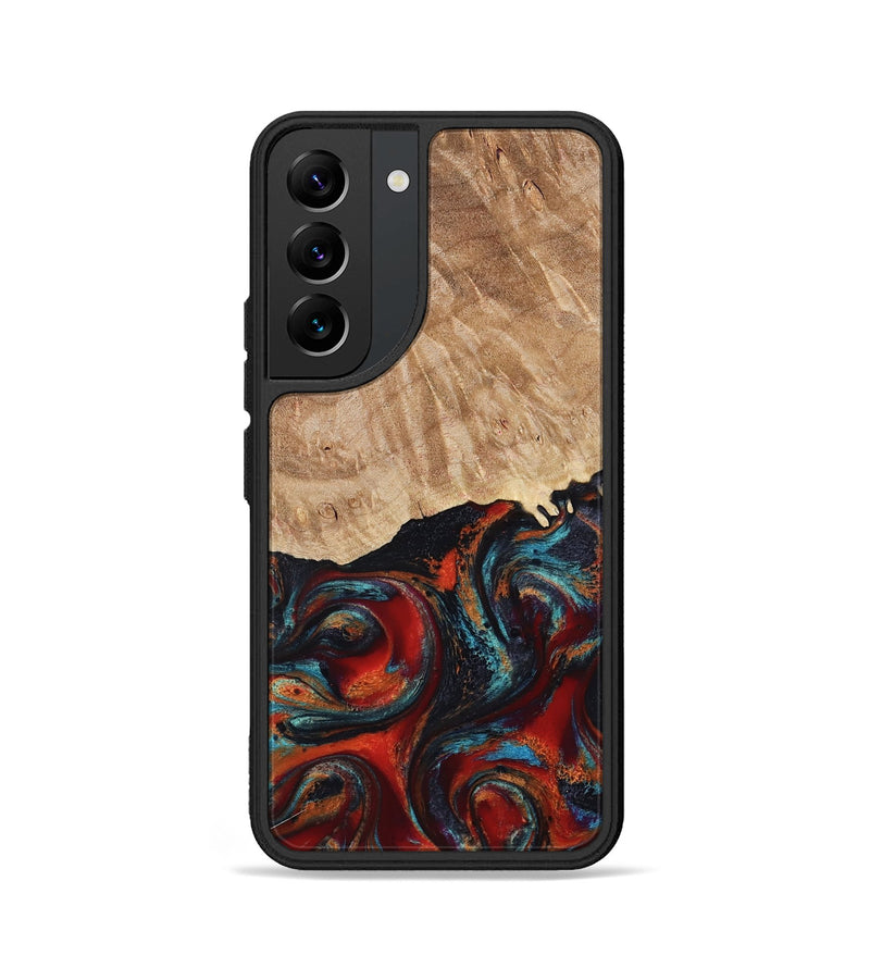 Galaxy S22 Wood Phone Case - Addisyn (Red, 799152)